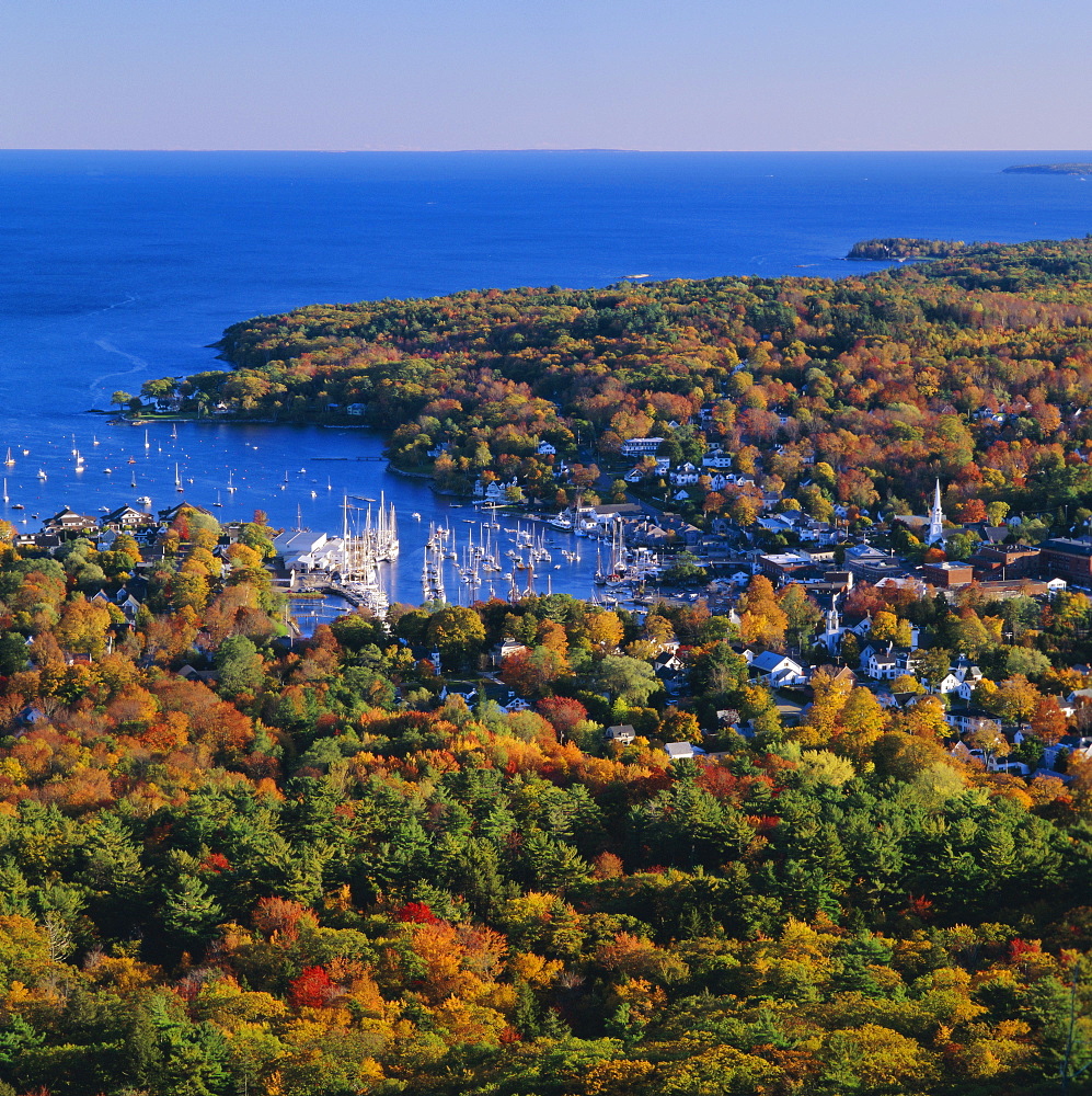 Camden Harbour, Camden Hills State Park, Maine, New England, USA, North America