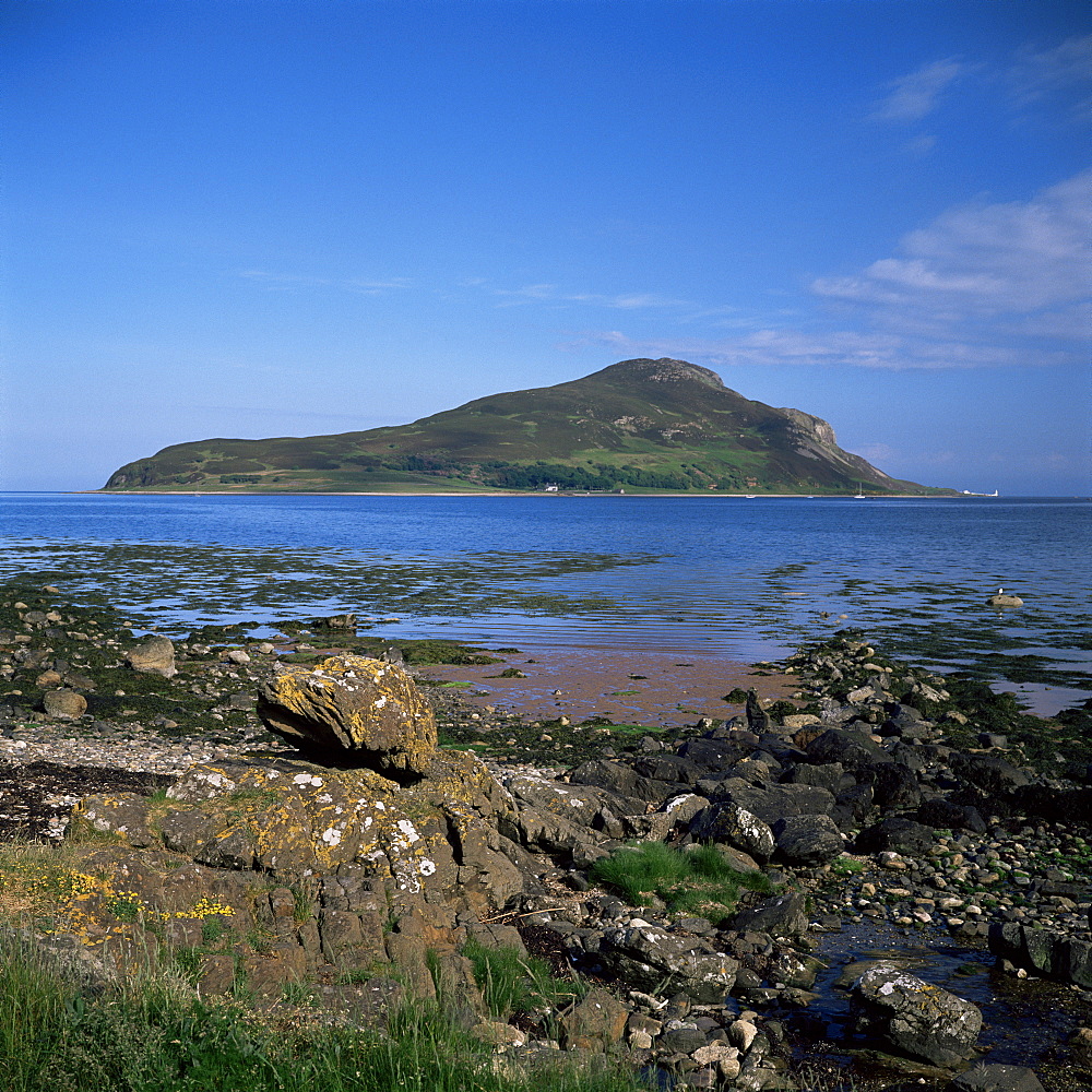 Holy Island from the Isle of Arran, Strathclyde, Scotland, United Kingdom, Europe