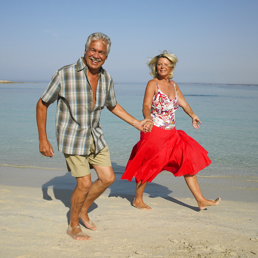 Senior couple on beach