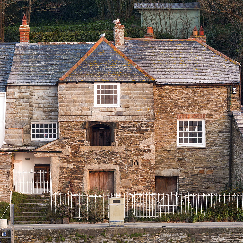 15th century Abbey House overlooking Padstow harbour, North Cornwall, England, United Kingdom, Europe