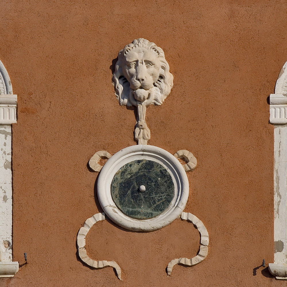 Lion motif, Castello, Venice, UNESCO World Heritage Site, Veneto, Italy, Europe