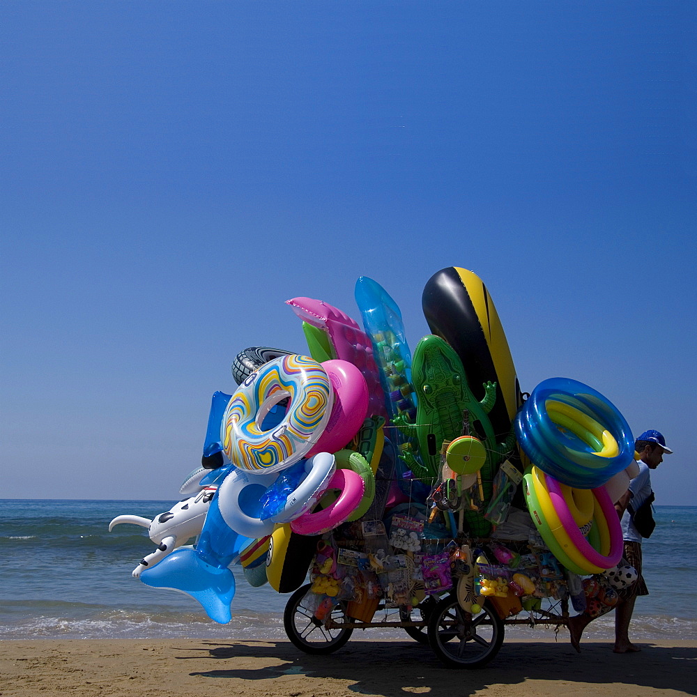 Beach Seller, Sperlonga, Lazio, Italy, Europe