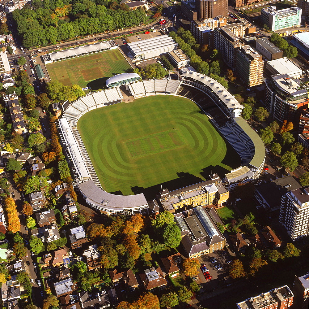 Aerial image of Lord's Cricket Ground, St. John's Wood, London, England, United Kingdom, Europe