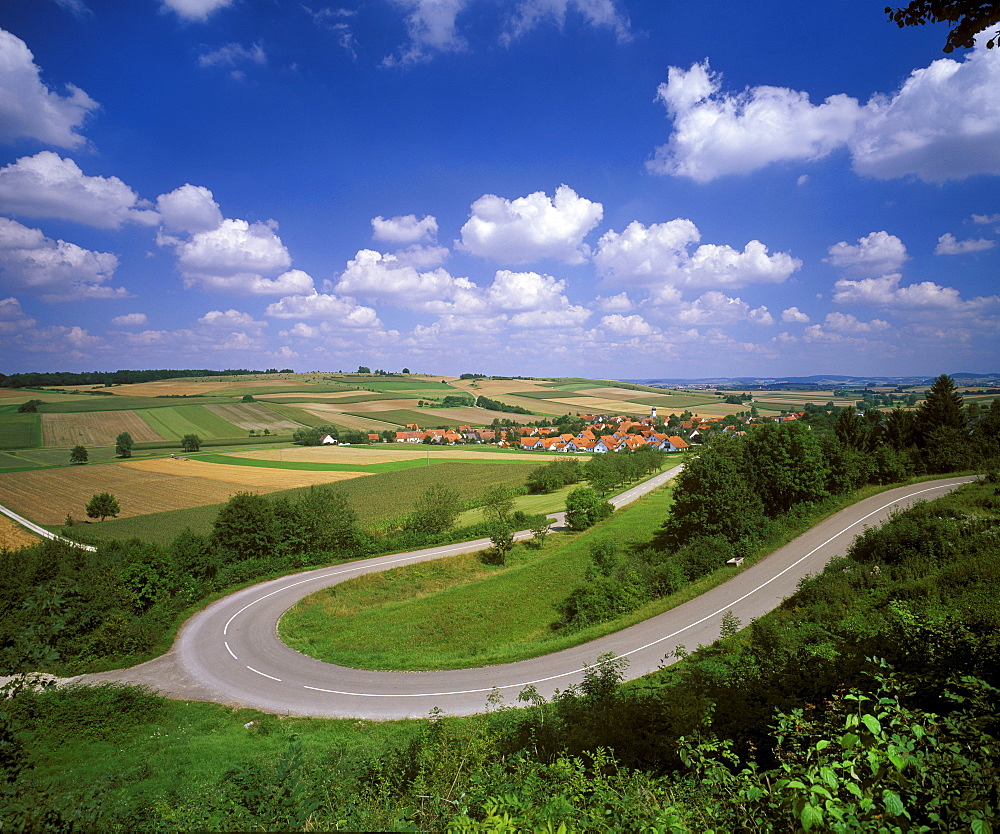 Huernheim, Noeoerdlinger Ries, Swabia, Bavaria, Germany, Europe