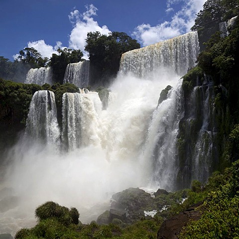 Iguazu Falls on the Argentinian Brazilian border, Argentina, Brazil, South America