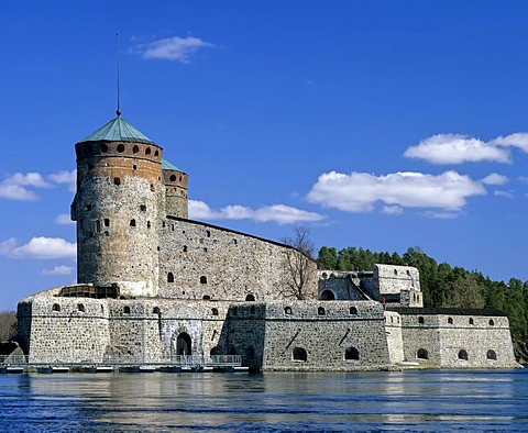 Olavinlinna Castle, water castle, Savonlinna, East Finland, Scandinavia