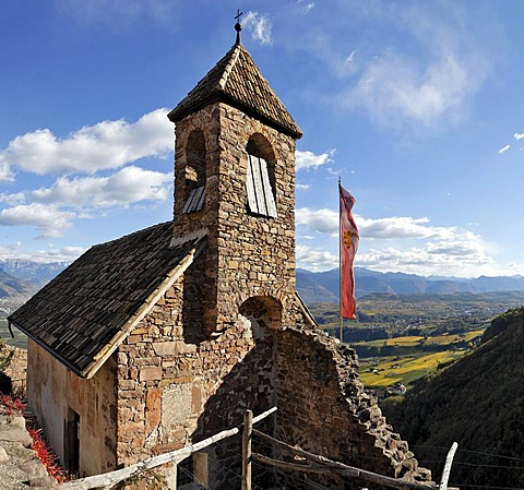 The castle chapel dating back to the 12th century, castle Hocheppan, South Tyrol, Italy