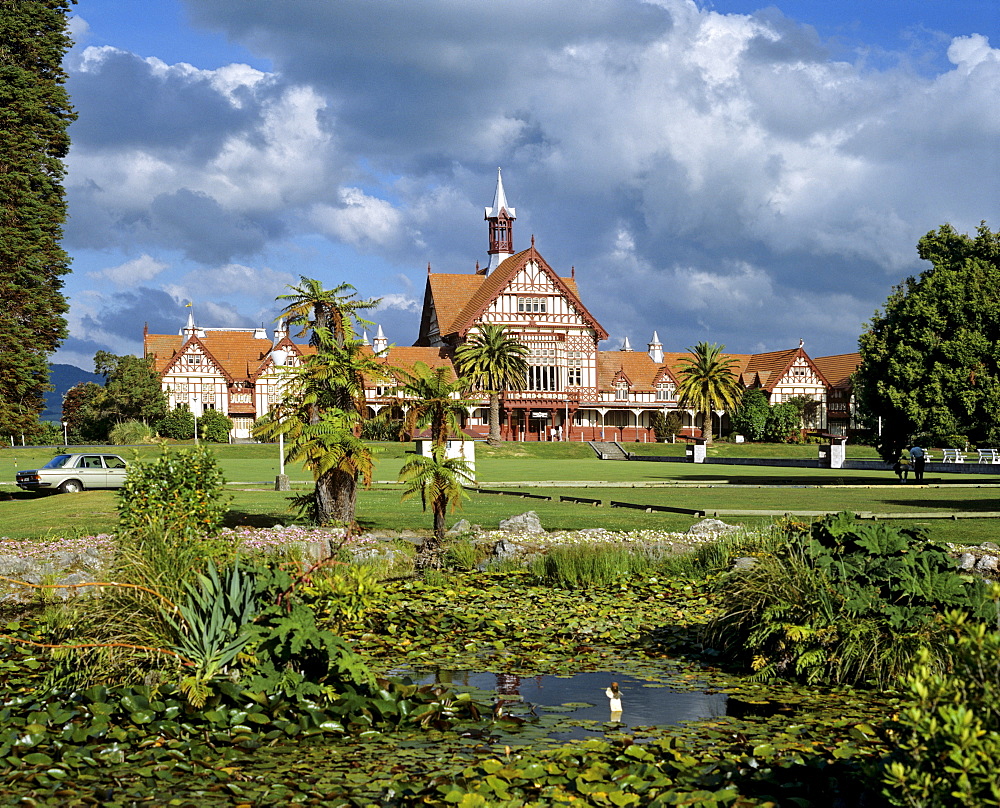 Bath House, Government Gardens, Museum of Art and History, Rotorua, North Island, New Zealand