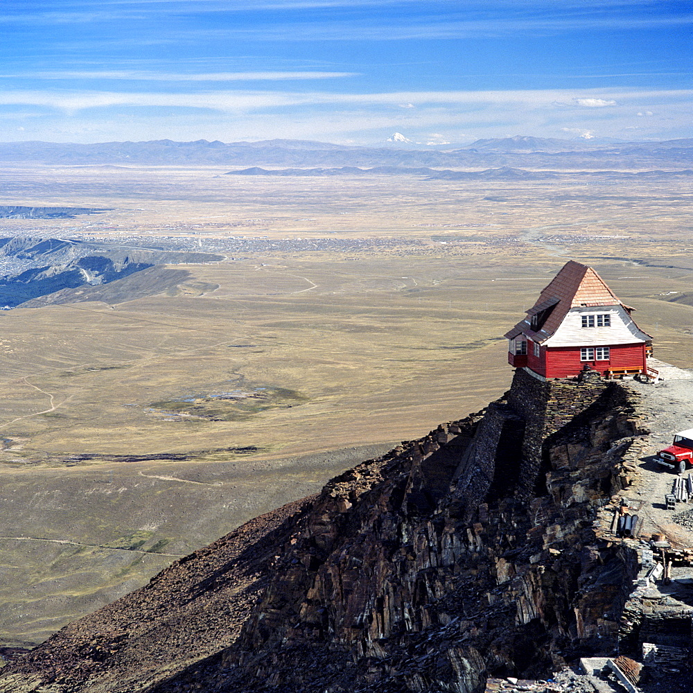 House on the Altiplano, high plateau near La Paz, Bolivia