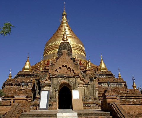 Dhamma-ya-zi-ka pagoda, the archaeological site of Pagan, Bagan, Myanmar, Burma