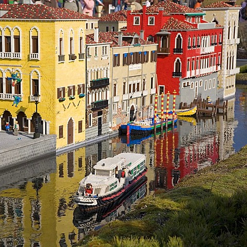 Venice made of Lego bricks, Legoland Park near Guenzburg, Germany