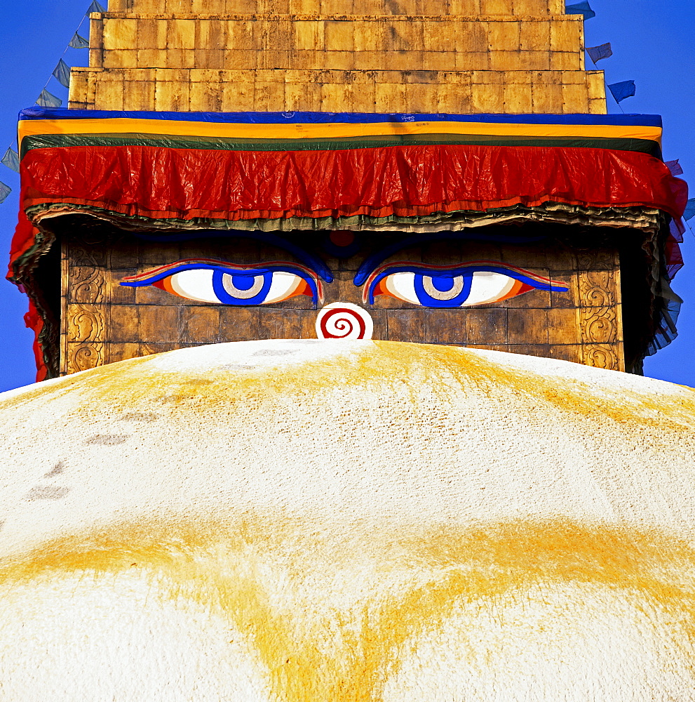 The all seeing eyes of Buddha, Kathmandu, Nepal