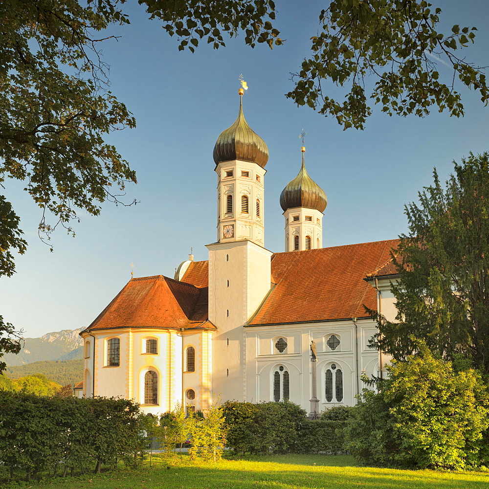 Benediktbeuren Monastery, Benedictine monastery, Benediktbeuren, Upper Bavaria, Bavaria, Germany, Europe