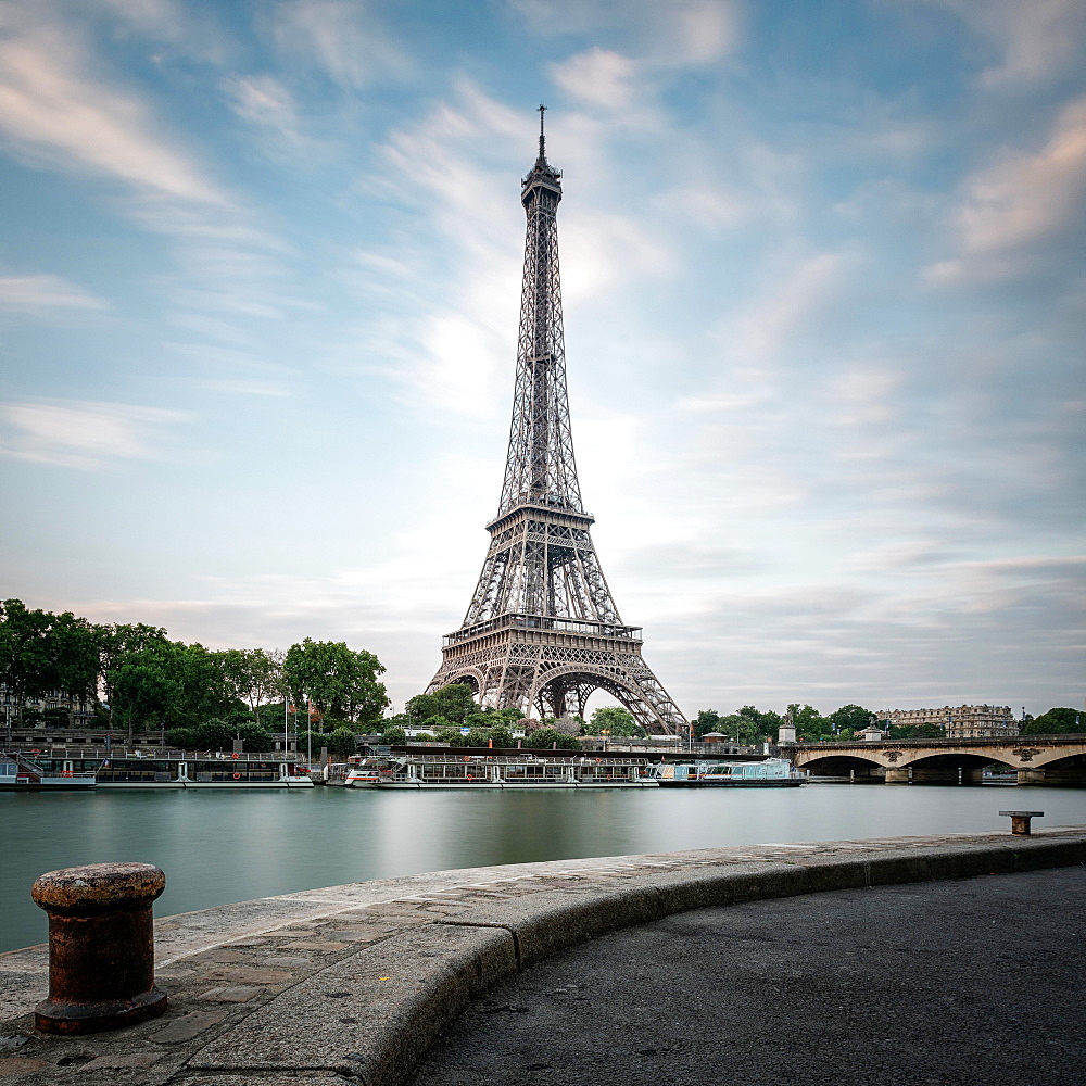 Eiffel Tower at Seine in Paris, France, Europe