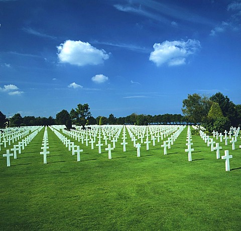 American Military Cemetery, Coleville sur Mer, Normandy, France, Europe