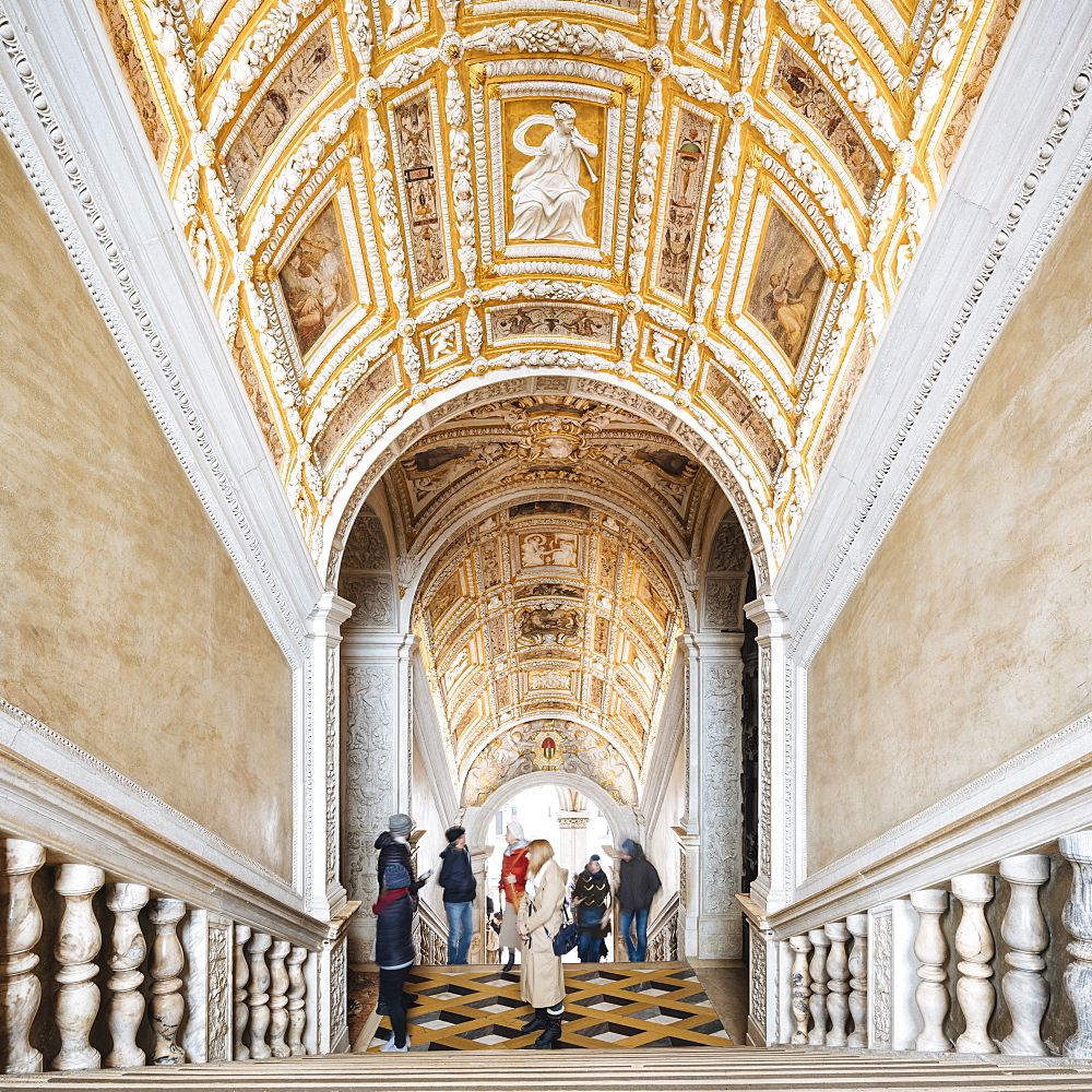 Interior of The Doge's Palace (Palazzo Ducale), Venice, UNESCO World Heritage Site, Veneto Province, Italy, Europe