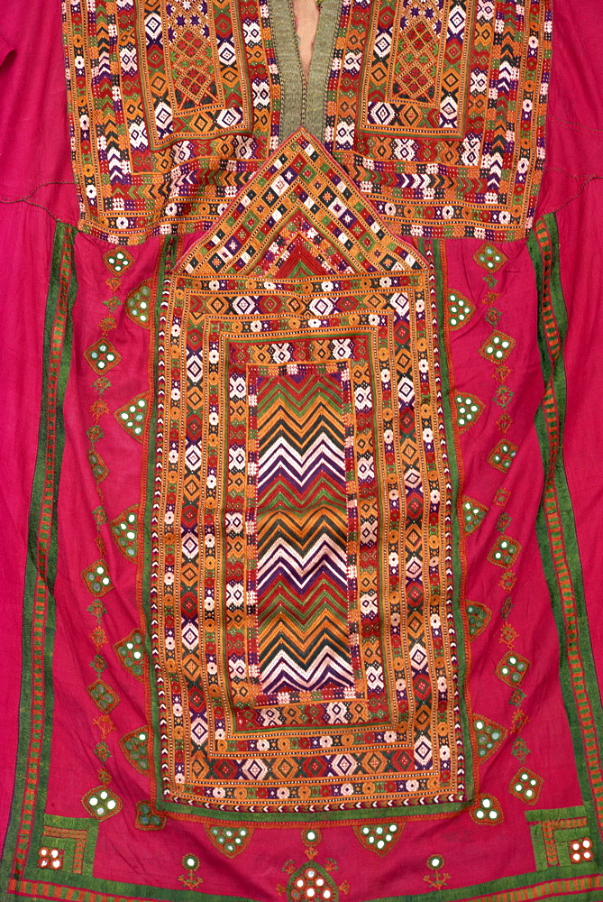 Embroidered kurta from Baluchistan, Pakistan, Asia