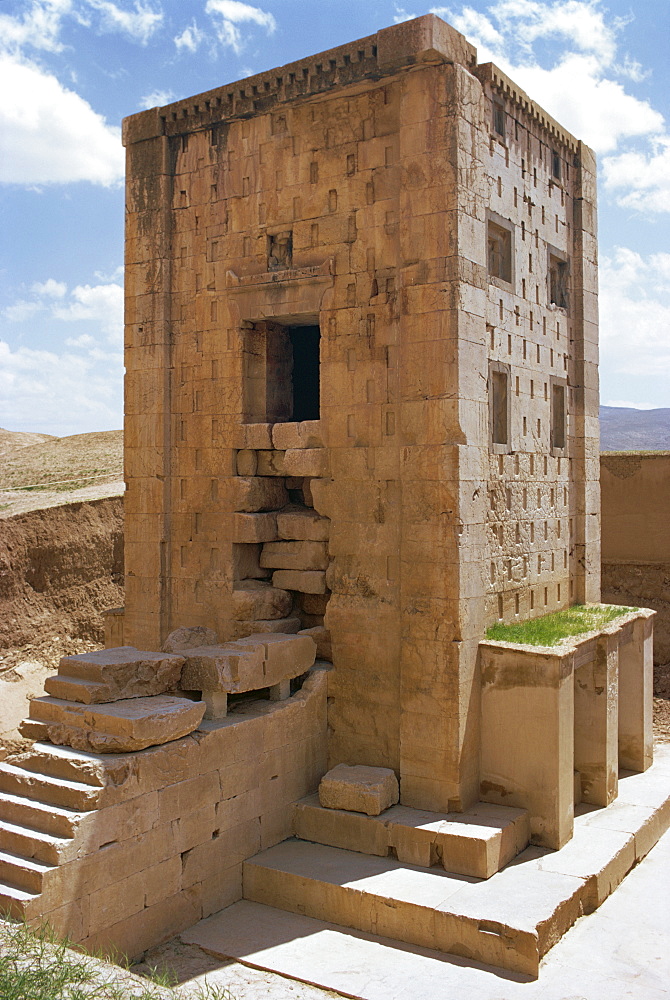 Ka'ba Zardusht (Cube of Zoroaster), Naqsh-e-Rustam, Iran, Middle East