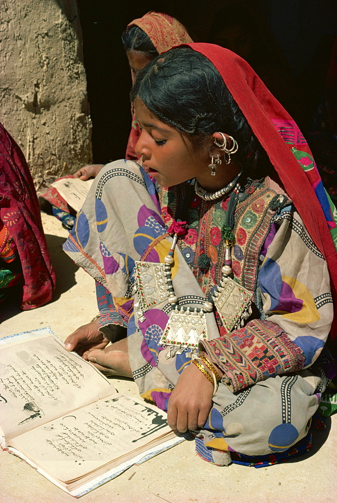 Baluchi school children, Pakistan, Asia