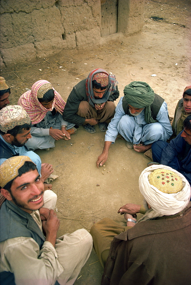 Pathans playing game, near Quetta, Pakistan, Asia