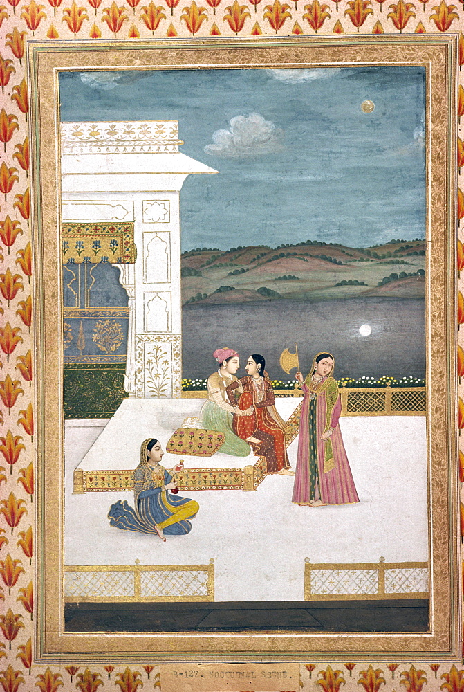 Mughal miniature, Lahore Museum, Pakistan, Asia