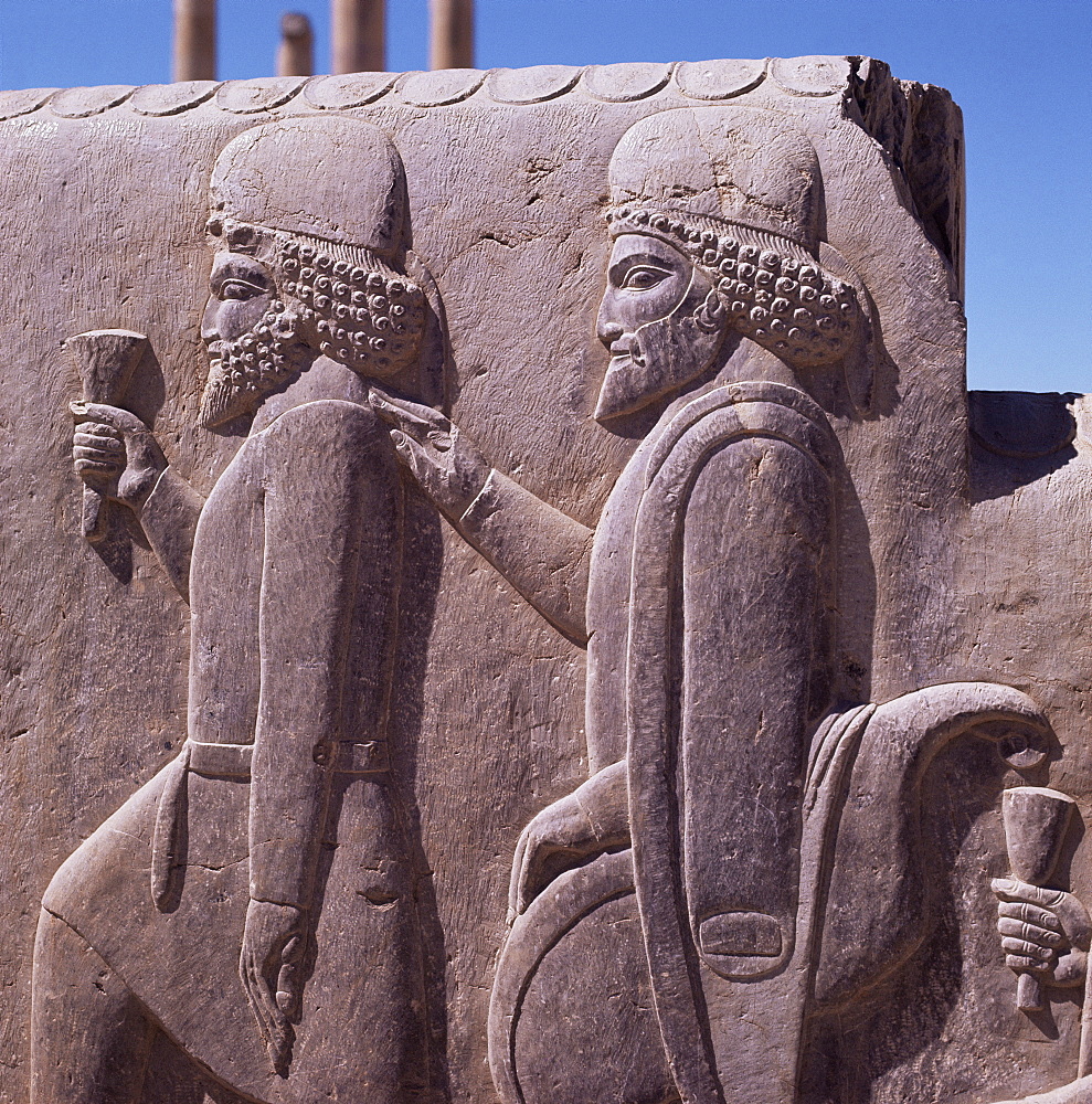 Detail, Persepolis, UNESCO World Heritage Site, Iran, Middle East