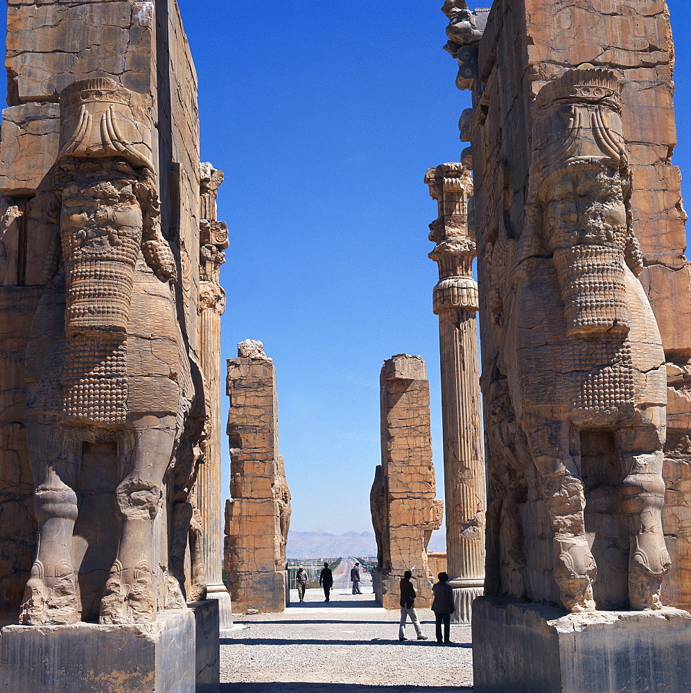 Porch of Xerxes, Persepolis, UNESCO World Heritage Site, Iran, Middle East