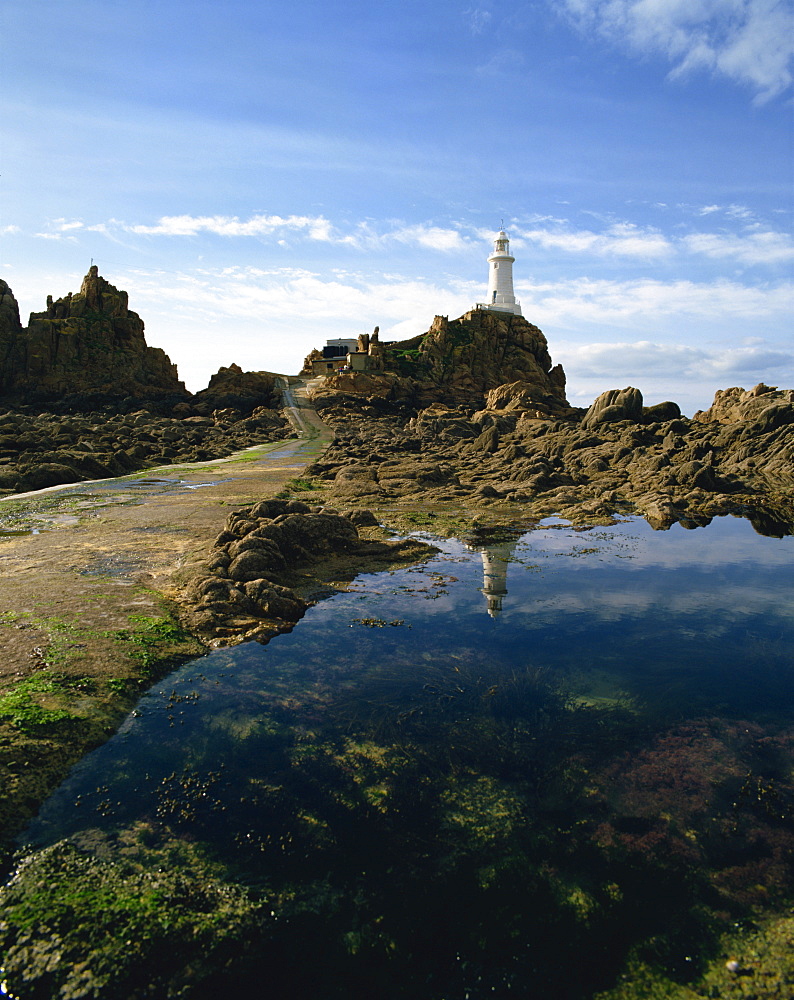 Corbiere Point Lighthouse, Jersey, Channel Islands, United Kingdom, Europe