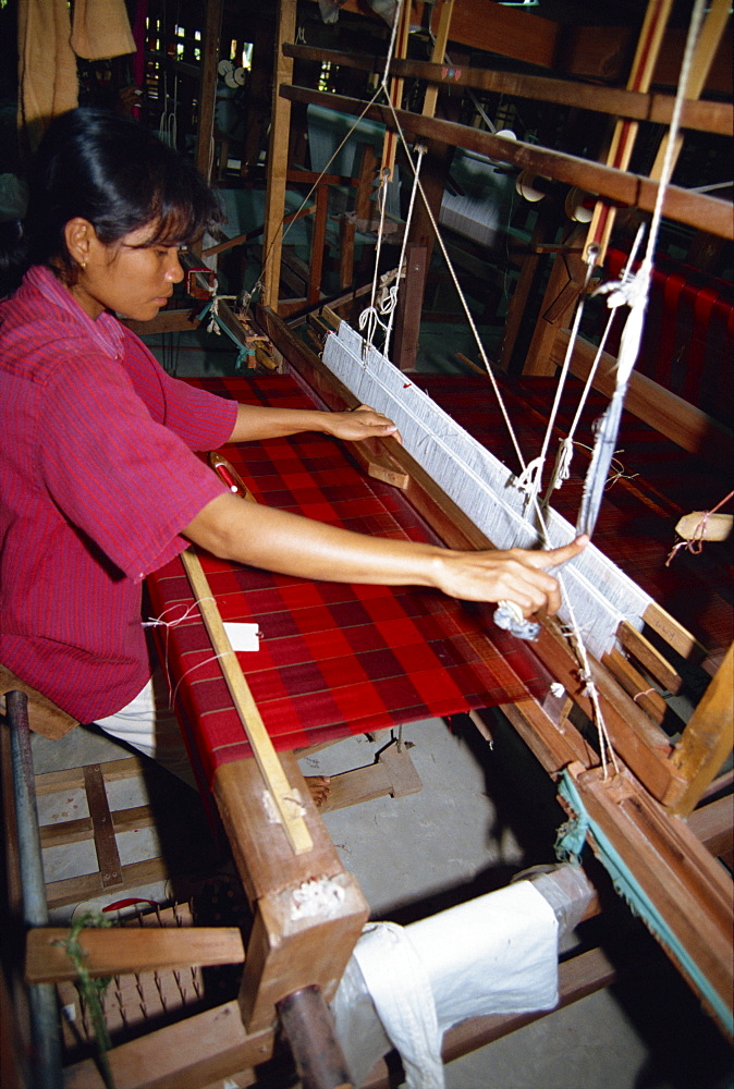 Silk industry, Chiang Mai, Thailand, Southeast Asia, Asia