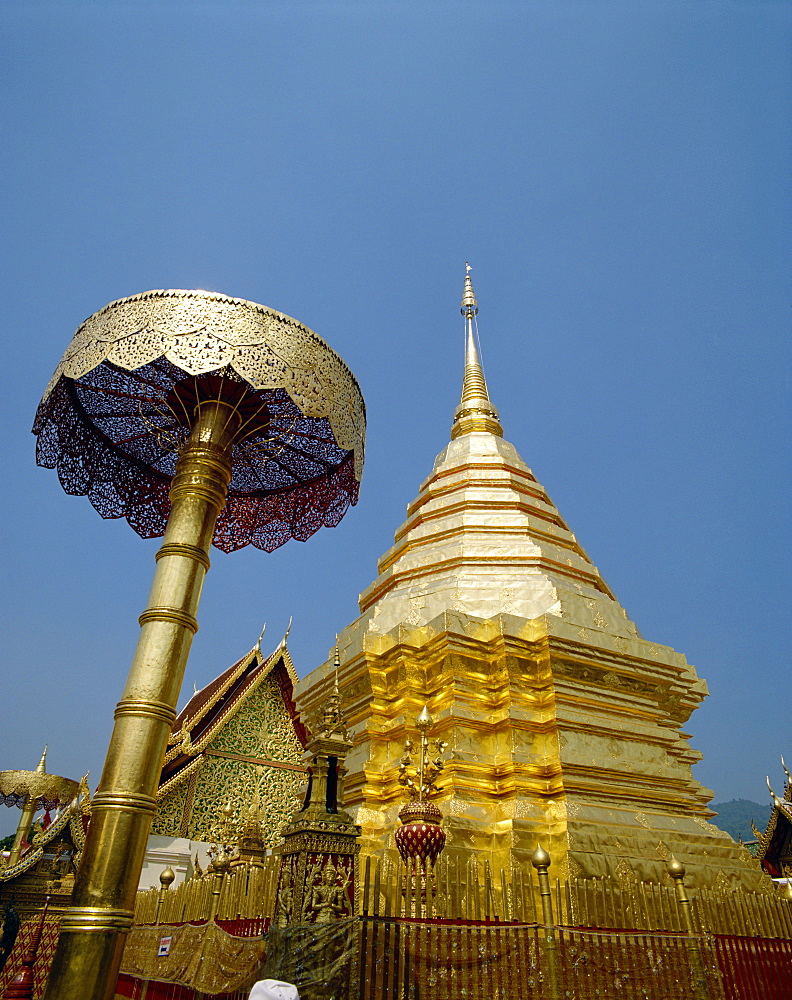 Wat Phra That Doi Suthep Temple, near Chiang Mai, Thailand, Southeast Asia, Asia