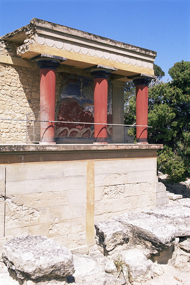 Palace of King Minos, Knossos, Crete, Greece, Europe