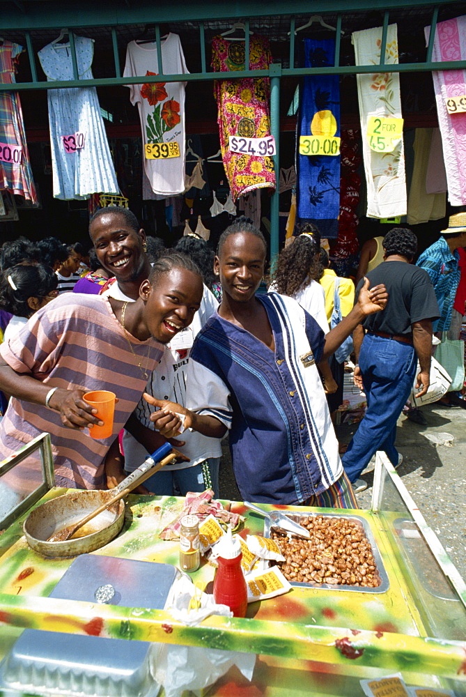 Market town of Chaguanas, Trinidad, West Indies, Caribbean, Central America