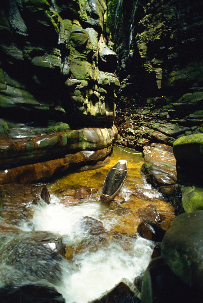 Canyon near Kavak, an Indian village near the Angel Falls, Venezuela, South America