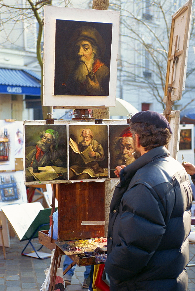 Montmartre area, Paris, France, Europe