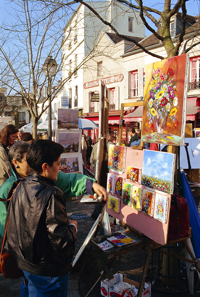 Montmartre area, Paris, France, Europe