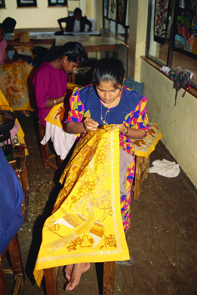 Batik making, Sri Lanka, Asia