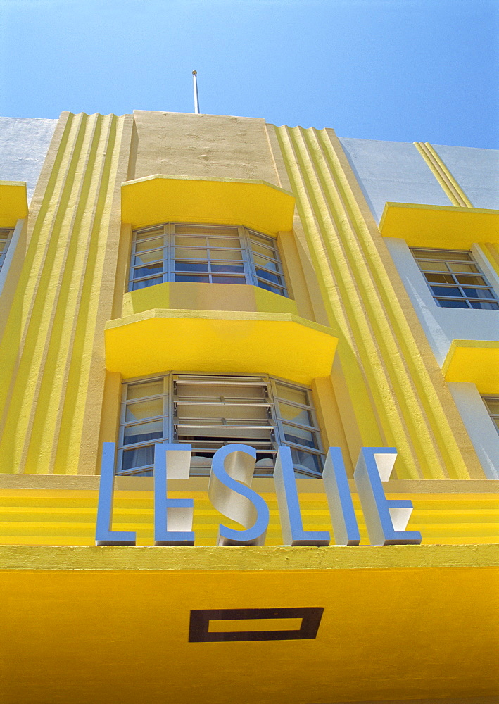 Art deco area, Miami Beach, Miami, Florida, United States of America, North America