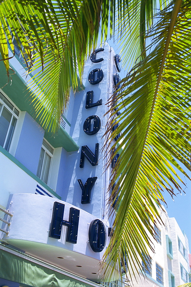 Art deco area, Miami Beach, Miami, Florida, United States of America, North America