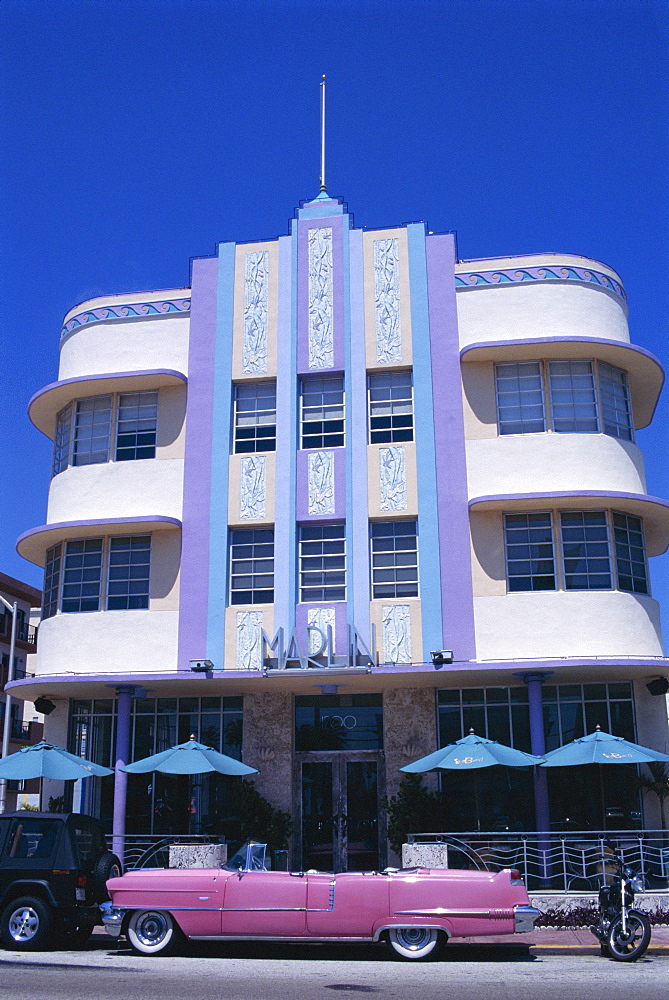 Art deco area, Miami Beach, Florida, United States of America (U.S.A.), North America