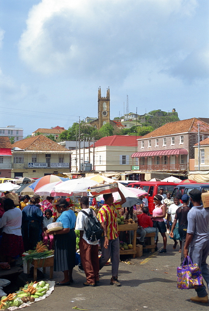 Saturday market, St. George's, Grenada, Windward Islands, West Indies, Caribbean, Central America