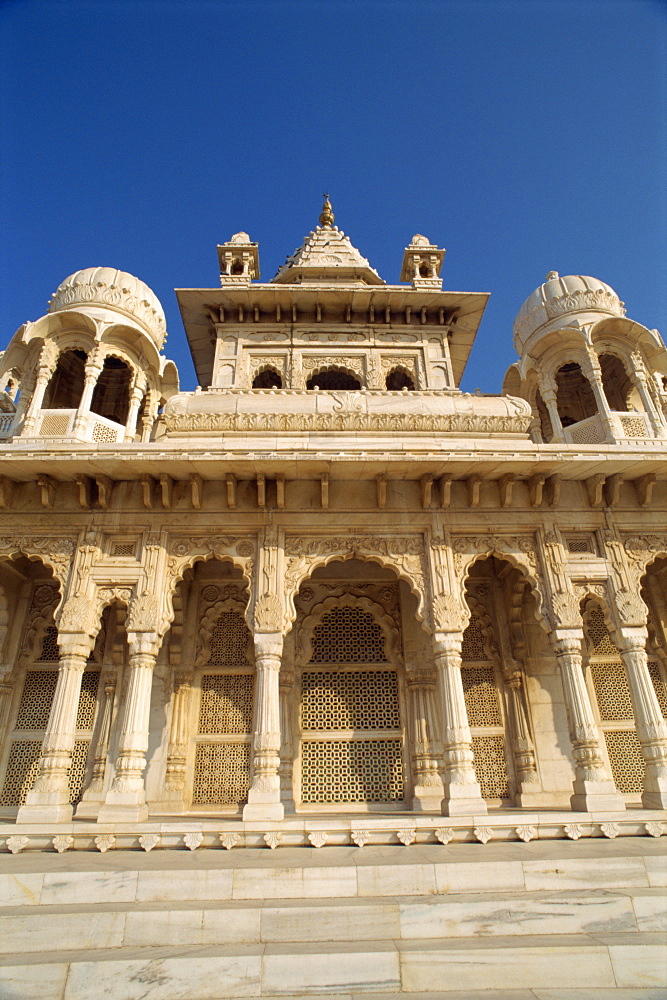 Jaswant Thada or Mausoleum dedicated to the royal family, near the fort, Jodhpur, Rajasthan state, India, Asia