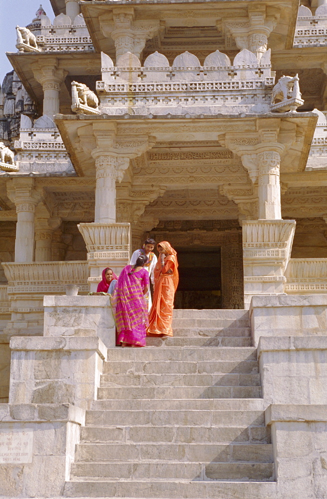 The Jain Temple of Chaumukha built in the 14th century, Ranakpur, Rajasthan, India