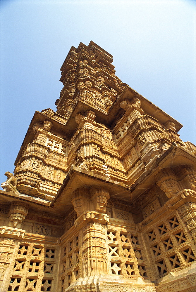 Victory Tower in Fort, Chittorgarh, Rajasthan state, India, Asia