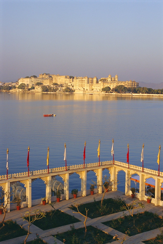 City Palace from the Jag Mandir, Udaipur, Rajasthan, India