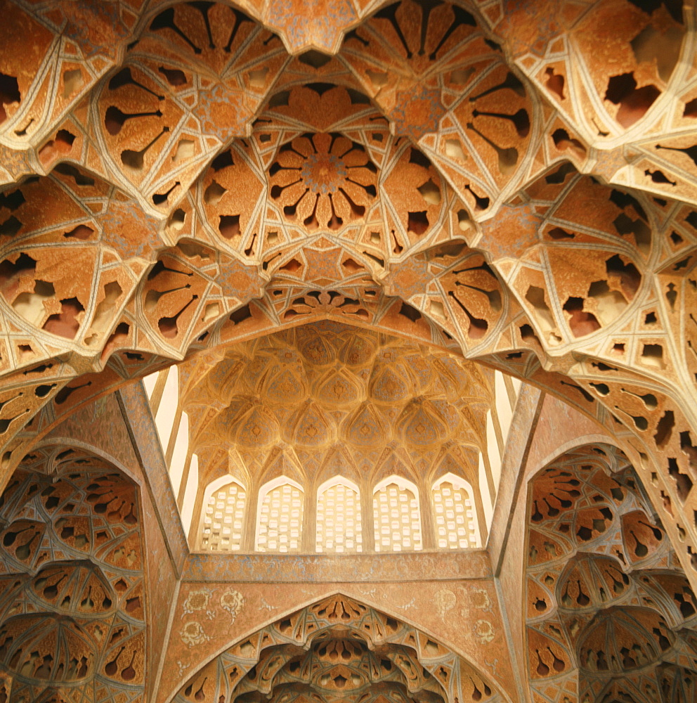 Interior, Ali Qapu palace, Isfahan, Iran, Middle East