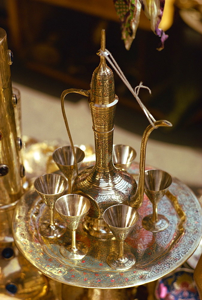 Coffee or sherbet set for sale, India, Asia