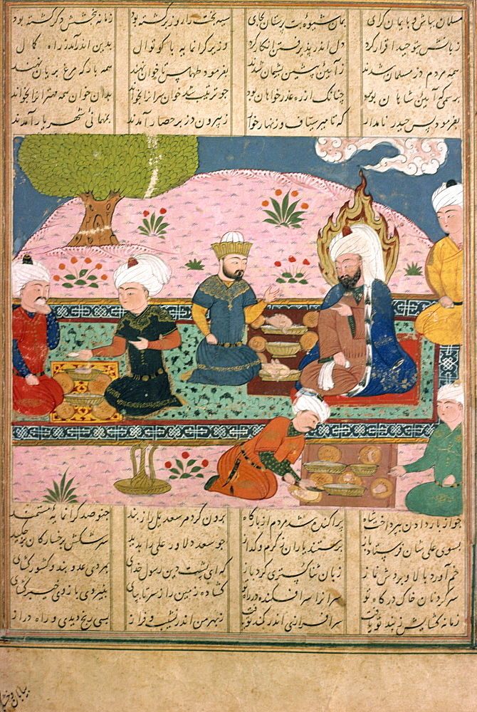 Manuscript, Khawian-Homo Decorative Arts Museum, Teheran, Iran, Middle East