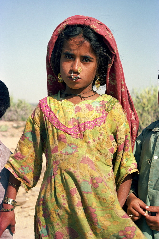 Sindi girl at Chaukundi, Sind, Pakistan, Asia