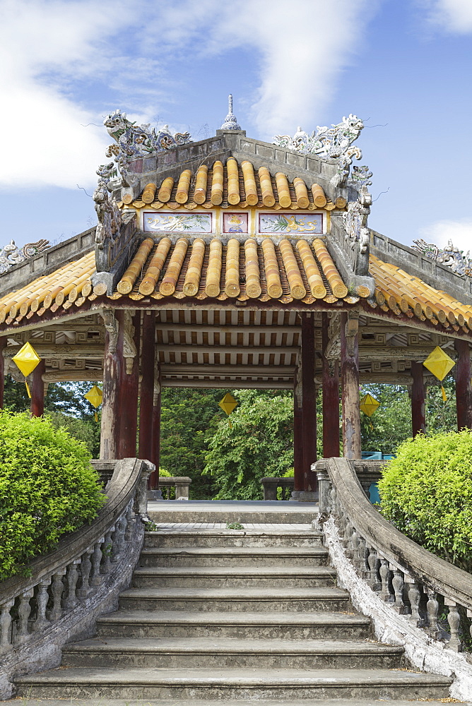 A pagoda in the grounds of Imperial Citadel, Hue, UNESCO World Heritage Site, Vietnam, Indochina, Southeast Asia, Asia