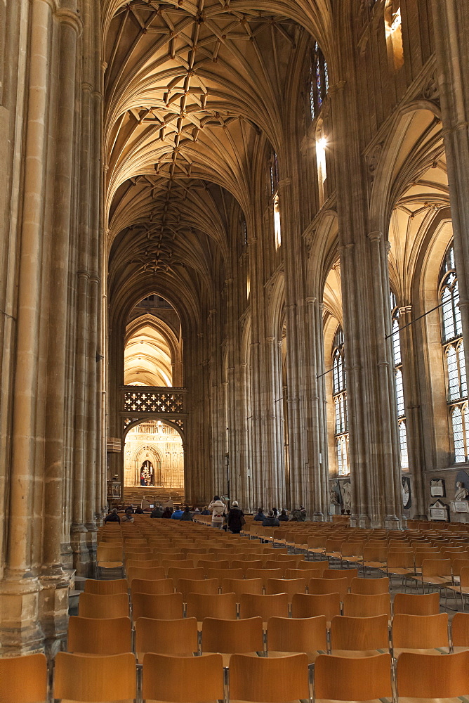 Inside Canterbury Cathedral, UNESCO World Heritage Site, Canterbury, Kent, England, United Kingdom, Europe